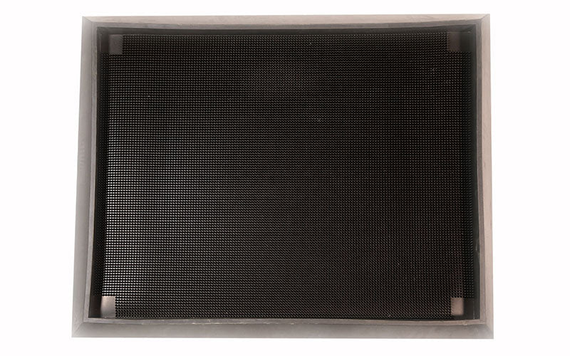 Full product image of rubber, black Sanitising Foot Bath used to disinfect shoes