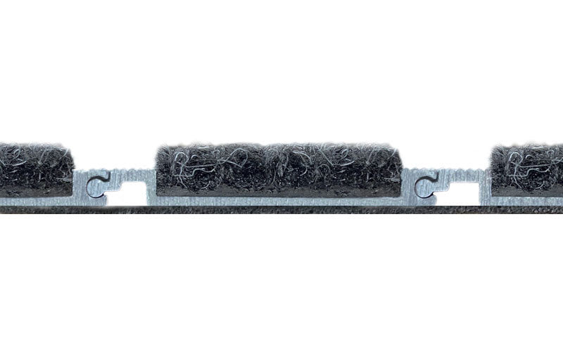 Side profile image of Aluminium Architectural Mat with Charcoal Inserts - Made to Measure
