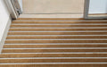 Insitu image of Camel Superguard inserts in Aluminium Architecture Matting in doorway- Made to Measure