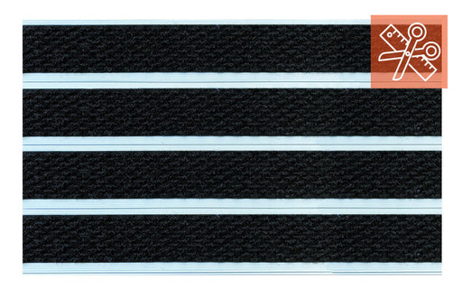 Full Product image of Aluminium Architectural Matting in Black suitable for recess - Made to measure