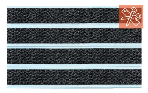Full Product image of Aluminium Architectural Mat with Charcoal Inserts - Made to Measure