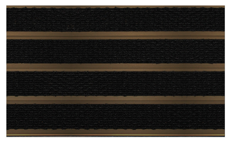 Full product image of Black Superguard inserts in Bronze ARCHIMAT aluminium architectural matting - Made to Measure
