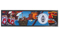 Full image of a custom digitally print bar mat perfect for brand identity.