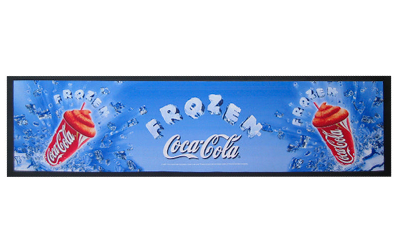 Full product image of a bar mat used to promote a specific product.