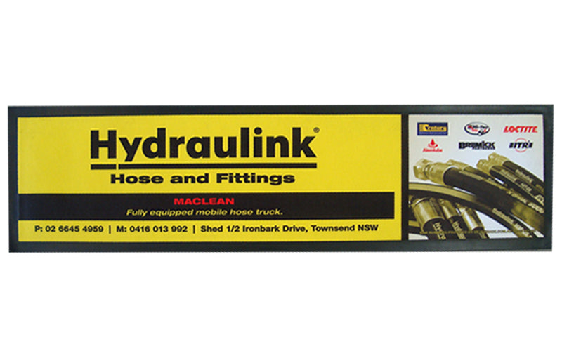 Full product image of a bar mat used to advertise a business.