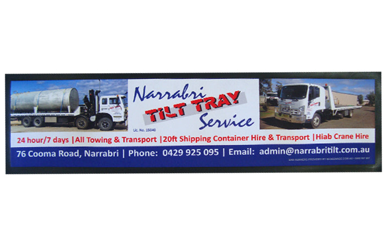 Full product image of a Bar Mat used to promote a business.