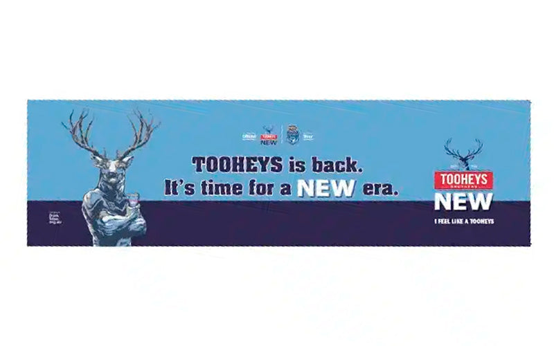Full image of the Bar Mat used for a special promotion for  a sports event.