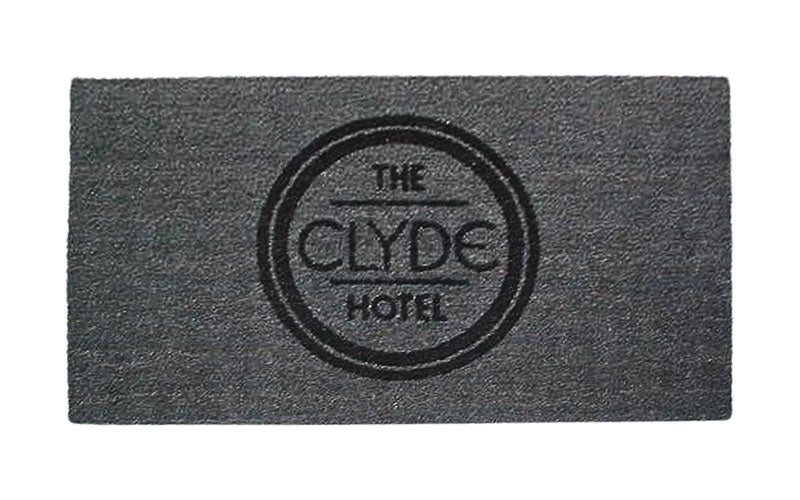 Coir Logo Inlay Mat - Grey - Custom Size