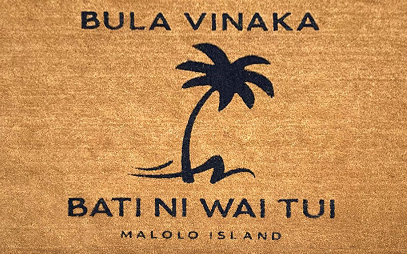 Coir Logo Inlay Mat - Natural - Custom Size
