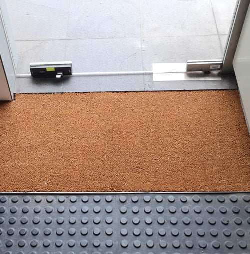 Coir Matting in a Recess