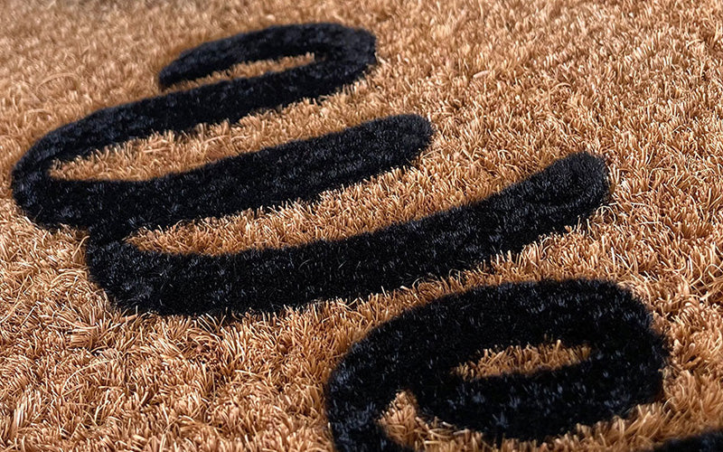 Coir Embossed Logo Mat