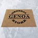 Full Product image of Coir Embossed Logo Mat with Black Embossed Logo for General Store