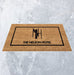 Full product image of Coir Embossed Logo Mat with Black Embossed Logo for Hotel