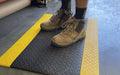 Insitu image of a diamond foam mat in a warehouse