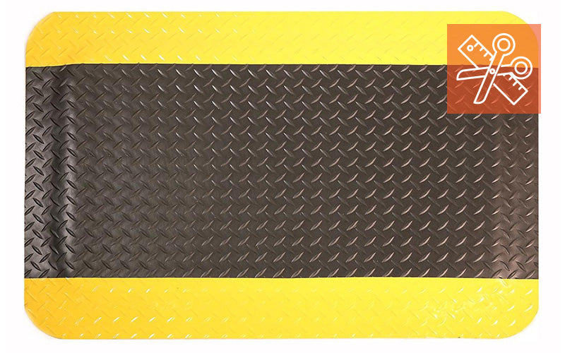 Full product image of made to measure Diamond Plate Gel Anti-fatigue Matting 
