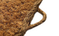Close up of the handle on the mat which helps with easily transporting and moving the livestock breeding mat around.