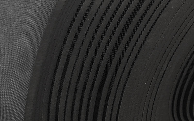 Close up roll image image of Black Ply Insertion Grip Rubber Matting