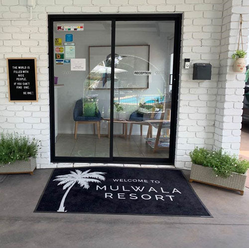 Insitu product image of PrintPlush Logo Mat at a hotel