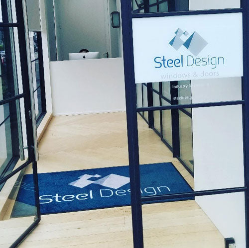 Insitu product image of PrintPlush Logo Mat in an office foyer