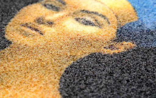 Close up product image for PrintScraper Logo Mat of indoor or outdoor use