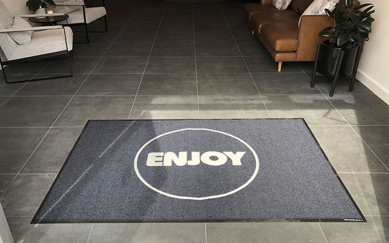 Insitu product image of PrintScraper Logo Mat in foyer