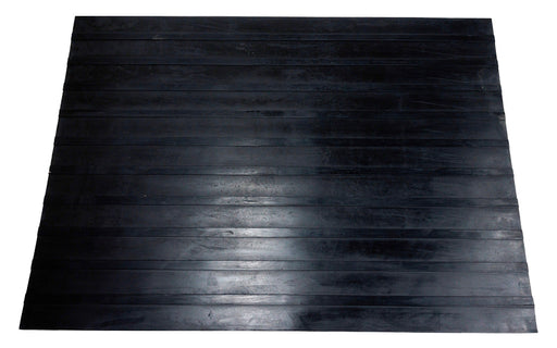 Full product image of black rubber ramp mat for horse float