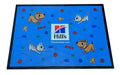 Full mat image of a Rubber Promotional Mat for a Veterinary Clinic.