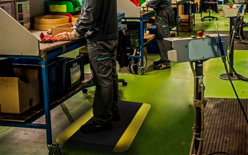 Insitu image of the Safety Alert Mat used in an industrial factory