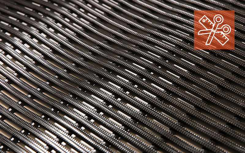 Close up product image of Made to Measure, black PVC Safety Grip Tubular Mat