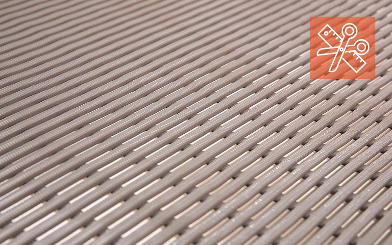 Close up product image of Made to Measure, grey PVC Safety Grip Tubular Mat