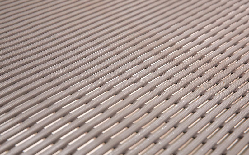 Close up product image of grey, PVC Safety Grip Tubular Mat