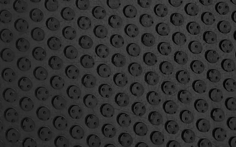Close up image of Safety Scrape made of black nitrile rubber
