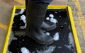 Image of Sanitising Foot Bath in use