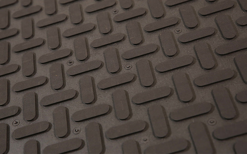 Close up product image of black Soft-n-Safe Solid Rubber Anti-Fatigue mat