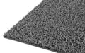 Corner image of the backed grey spiralloop mat
