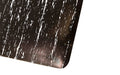 Corner image of the bevelled safety edges of the tile top premier mat to reduce trips and slips.