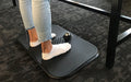 Insitu product image of black rubber foam anti-fatigue Vitalise Mat at office desk