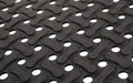 Close up image of the rubber design on the Comfort Flow Mat