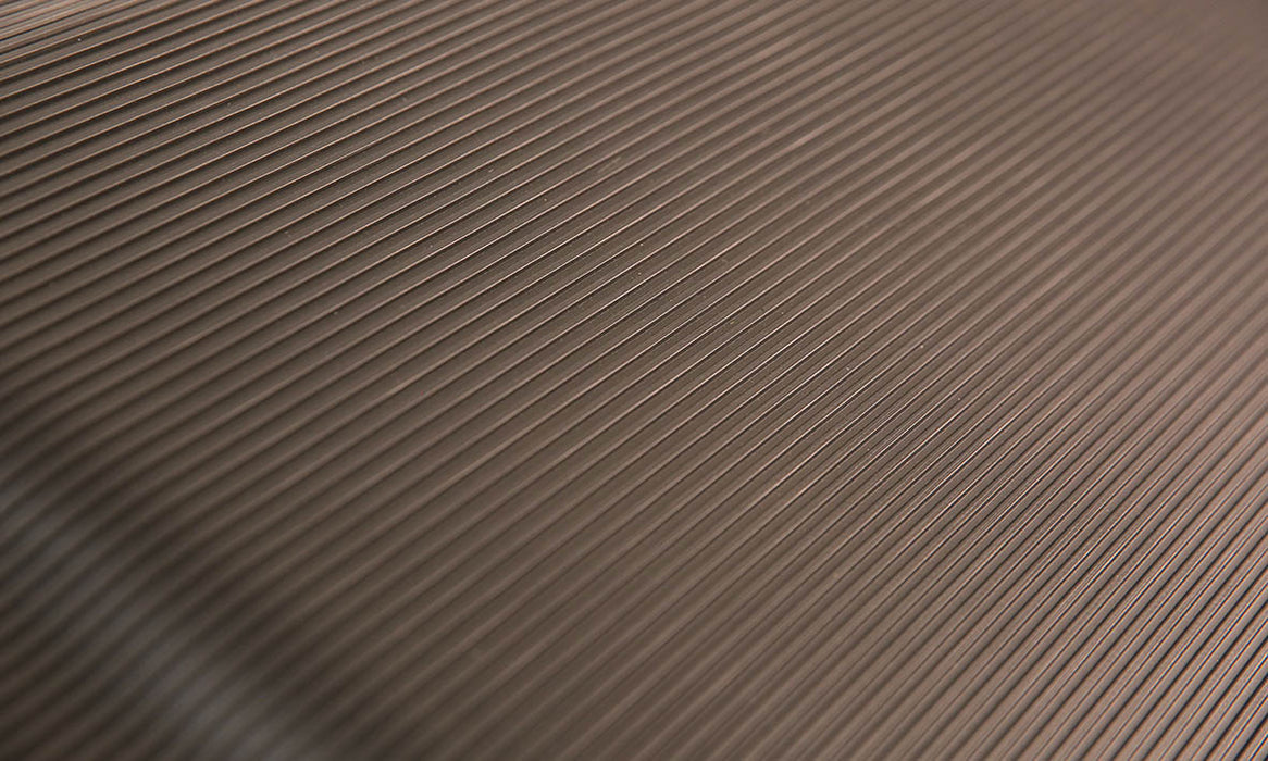Close up image of the ribbed textured surface.
