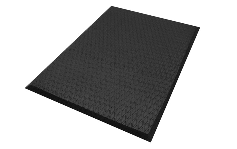 Full product image of black Comfort Max Mat made from a closed-cell nitrile/PVC-blended foam