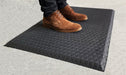 Insitu product image of black Comfort Max Mat in warehouse environment
