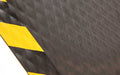 Side product image of rubber Hog Heaven Industrial Mat with black and yellow safety border