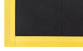 Corner product image of yellow rubber ramps for 24/Seven Interlocking Rubber Mats - Solid