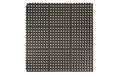Full product image of black anti-fatigue 24/seven Interlocking mat with holes available in natural or nitrile rubber.