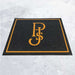 Full product image of polypropylene, charcoal base Superguard Logo Inlay Mat for business