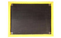 Full product image of rubber, black and yellow Sanitising Foot Bath used to disinfect shoes