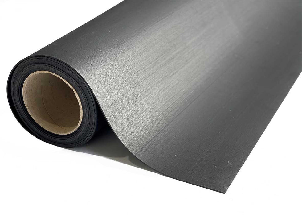 Close up image of the recycled rubber matting roll.